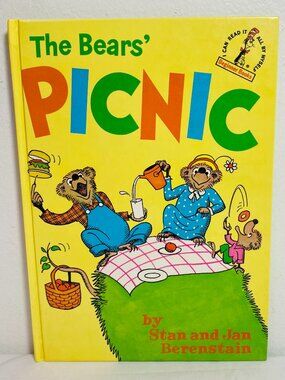 VNTG Berenstain THE BEARS' PICNIC, HC 1966 Beginner Books B-41, VGUC